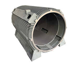 Welding machined motor housing